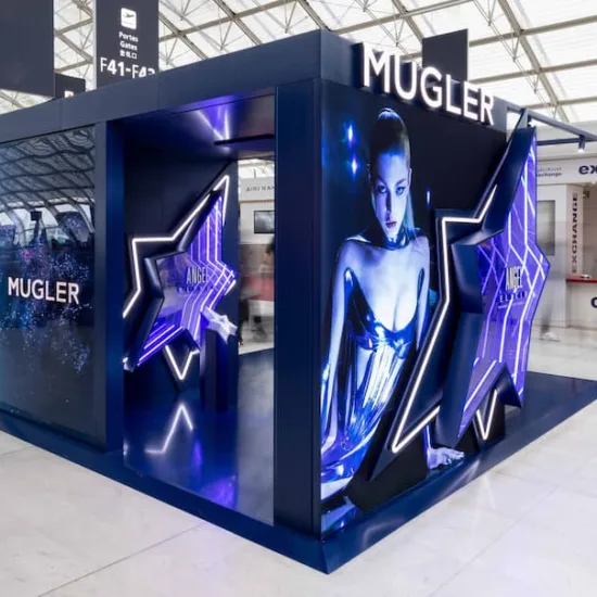 Installation interactive Pop-Up Mugler