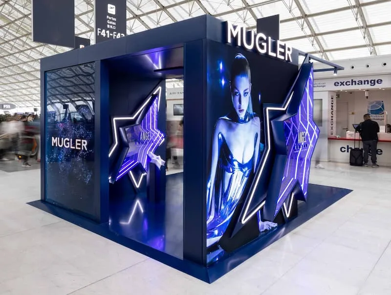 Installation interactive Pop-Up Mugler